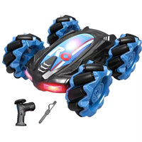 HKM-722259 Remote Control Double-Sided Stunt Car with Chasing Light and Music - 4x4 Electric Vehicle for All Ages