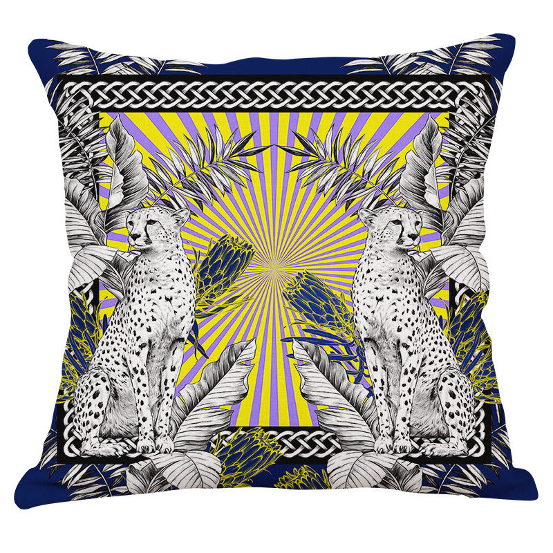 HKM-722387 Cotton Rain Linen Pillowcase - 45x45cm Decorative Cover