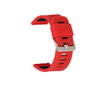 HKM-722515 Two-Color Silicone Watch Band for 20mm and 22mm Straps