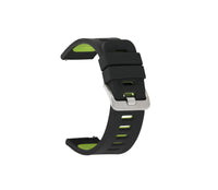 HKM-722515 Two-Color Silicone Watch Band for 20mm and 22mm Straps