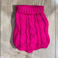 HKM-722579 Cozy Thick Wool Dog Sweater for Small Breeds in Varied Colors