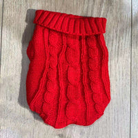 HKM-722579 Cozy Thick Wool Dog Sweater for Small Breeds in Varied Colors