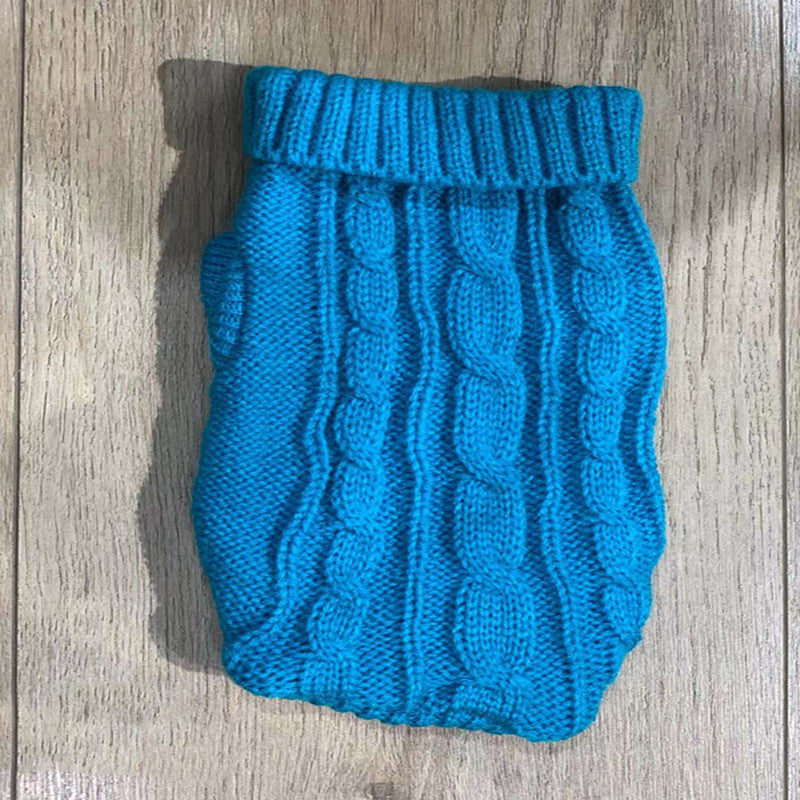 HKM-722579 Cozy Thick Wool Dog Sweater for Small Breeds in Varied Colors