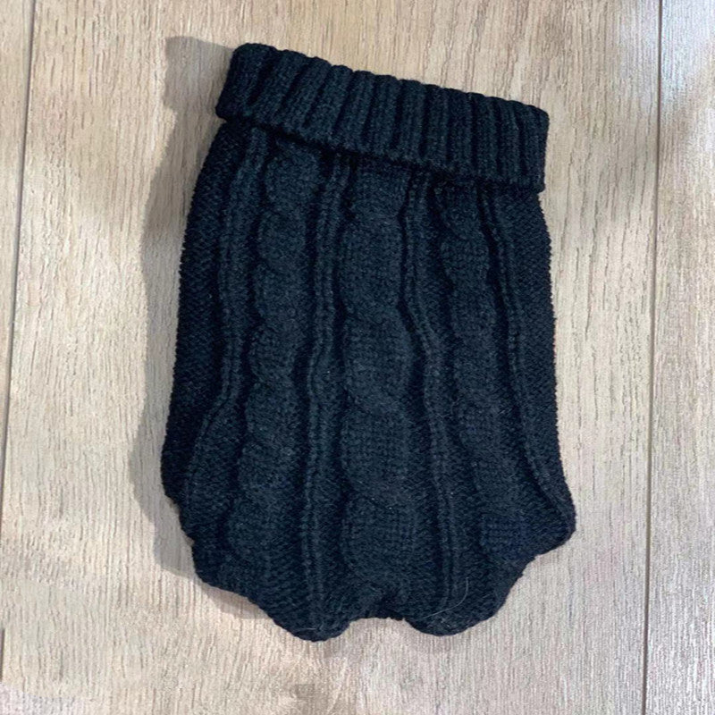 HKM-722579 Cozy Thick Wool Dog Sweater for Small Breeds in Varied Colors