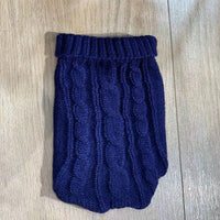 HKM-722579 Cozy Thick Wool Dog Sweater for Small Breeds in Varied Colors