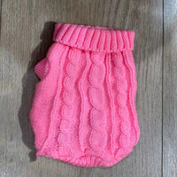 HKM-722579 Cozy Thick Wool Dog Sweater for Small Breeds in Varied Colors
