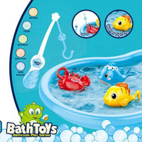 HKM-722643 Colorful 48pcs Fishing Game Plastic Bath Toy Set for Toddlers Ages 2-4