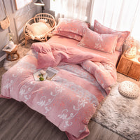HKM-722771 Personalized Printed Polyester Bedding Set - European & American Style, 4 Pieces for 1.8m or 2.0m Bed