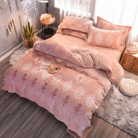 HKM-722771 Personalized Printed Polyester Bedding Set - European & American Style, 4 Pieces for 1.8m or 2.0m Bed