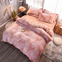 HKM-722771 Personalized Printed Polyester Bedding Set - European & American Style, 4 Pieces for 1.8m or 2.0m Bed