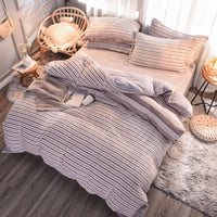 HKM-722771 Personalized Printed Polyester Bedding Set - European & American Style, 4 Pieces for 1.8m or 2.0m Bed