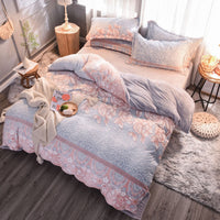 HKM-722771 Personalized Printed Polyester Bedding Set - European & American Style, 4 Pieces for 1.8m or 2.0m Bed
