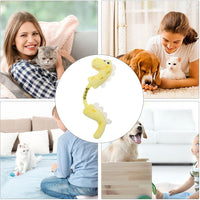 HKM-722835 Interactive Cat Chew Toys Set - Catnip Plush, Bunny, Fish & Mouse Designs for Dental Health and Playtime