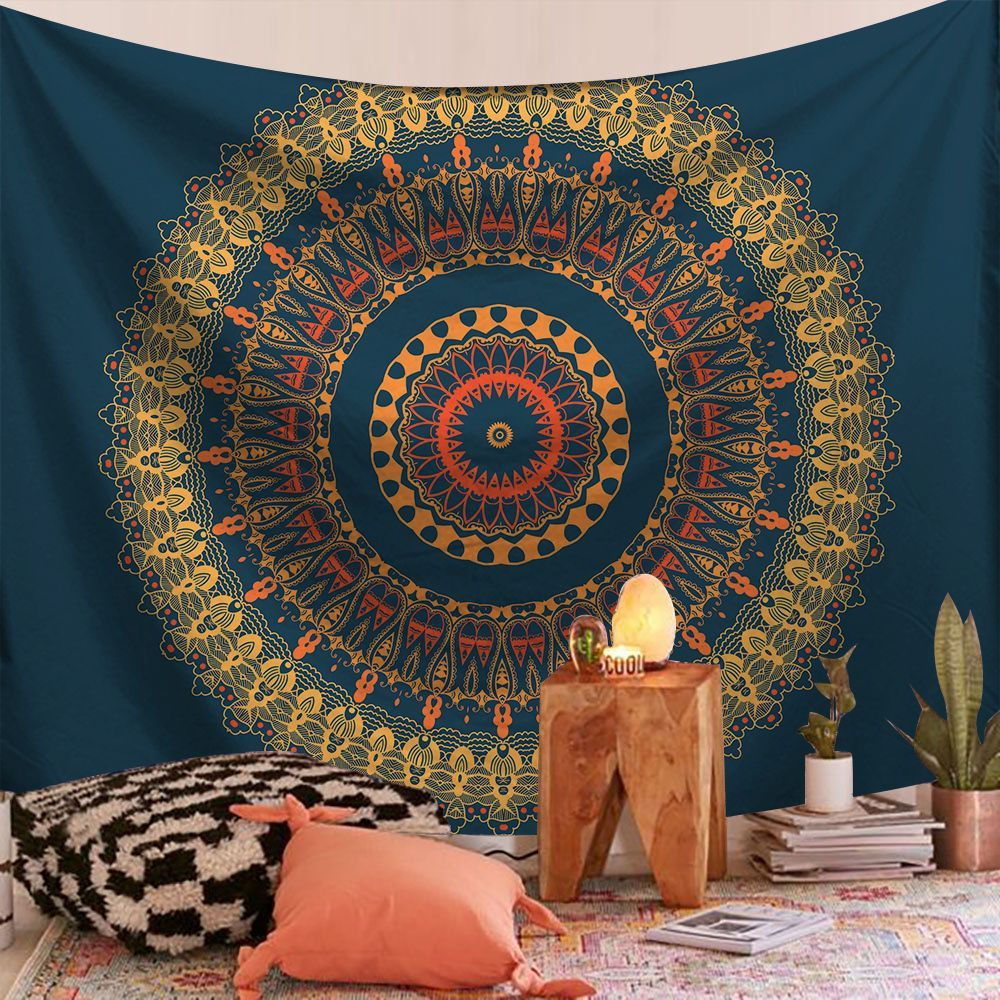 HKM-722835 Rectangle Plush Wall Tapestry - European Classical Design for Living Room, Bedroom, and Study