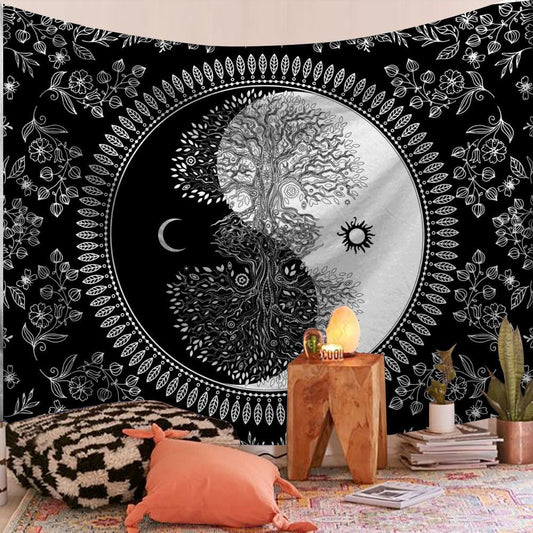 HKM-722835 Rectangle Plush Wall Tapestry - European Classical Design for Living Room, Bedroom, and Study