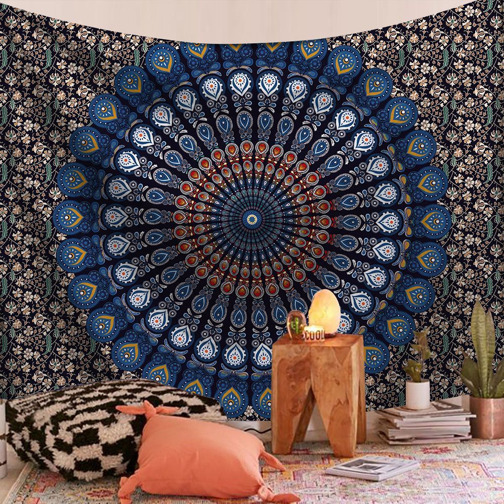 HKM-722835 Rectangle Plush Wall Tapestry - European Classical Design for Living Room, Bedroom, and Study