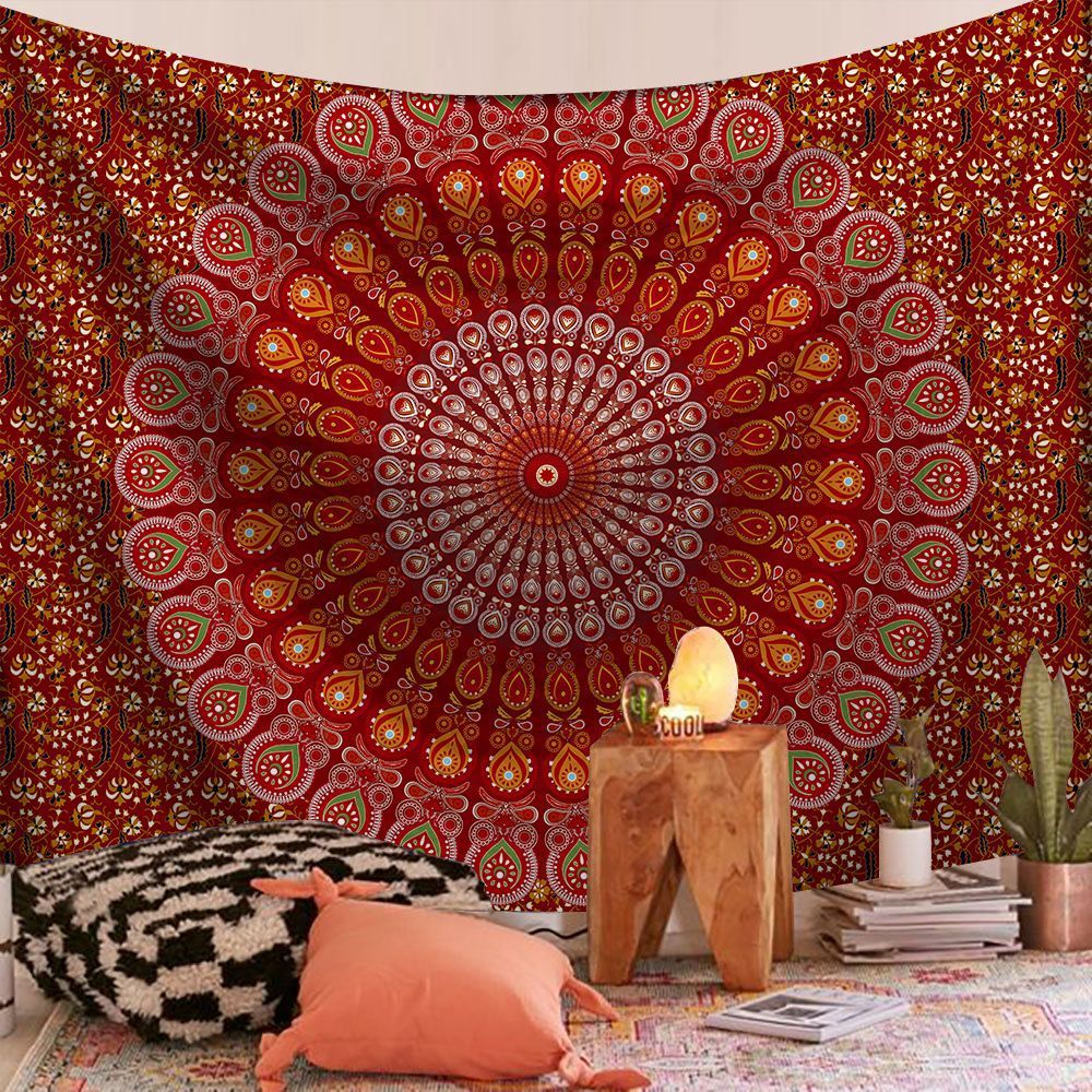 HKM-722835 Rectangle Plush Wall Tapestry - European Classical Design for Living Room, Bedroom, and Study