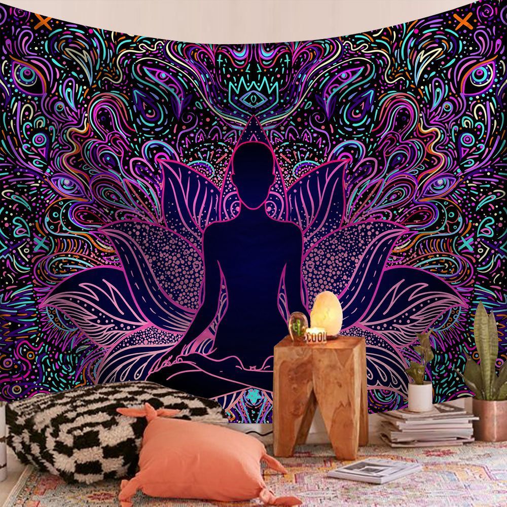 HKM-722835 Rectangle Plush Wall Tapestry - European Classical Design for Living Room, Bedroom, and Study