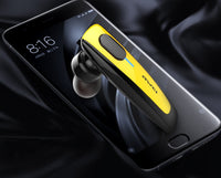 HKM-722899 In-Ear Wireless Bluetooth Headset with Battery Display, Voice Control & Call Function - Mono Design in Yellow, Red, Grey