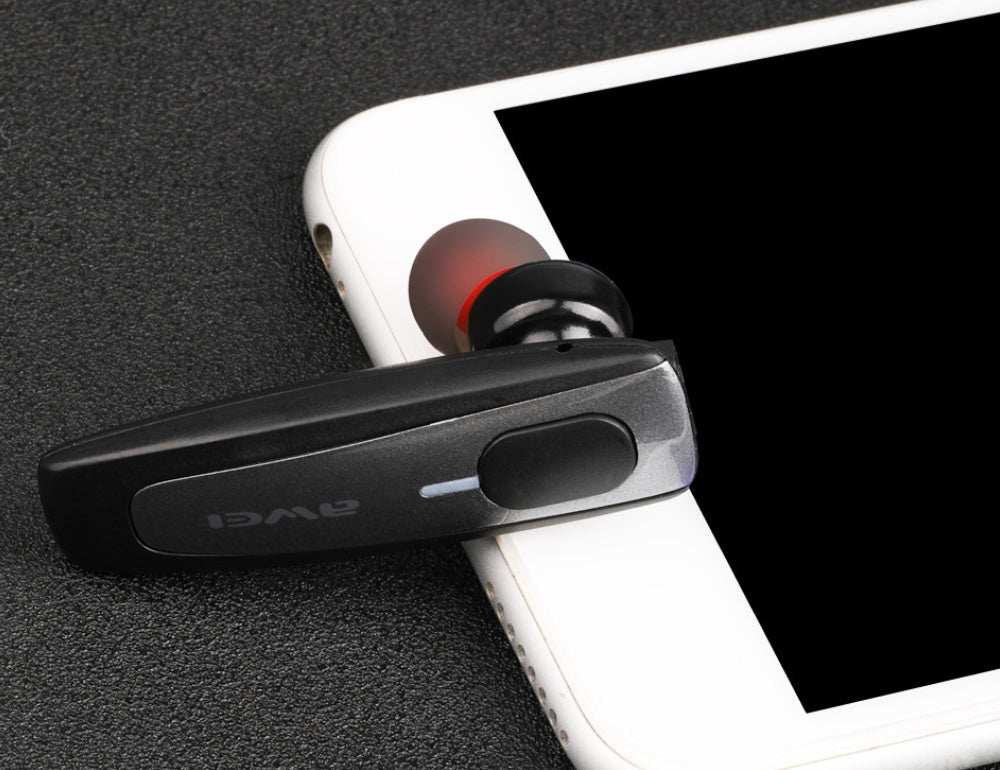 HKM-722899 In-Ear Wireless Bluetooth Headset with Battery Display, Voice Control & Call Function - Mono Design in Yellow, Red, Grey