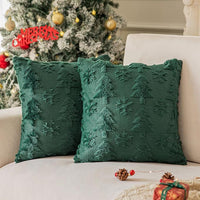 HKM-722899 Plush Snowflake Decorative Throw Pillowcase for Holiday and Festive Home Accents
