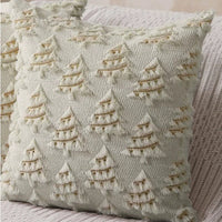 HKM-722899 Plush Snowflake Decorative Throw Pillowcase for Holiday and Festive Home Accents