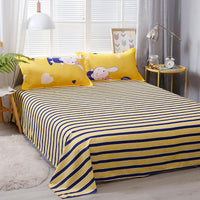 HKM-723155 Brushed Aloe Cotton Four-Piece Duvet Cover Set for 2.0m Beds - Floral Pattern
