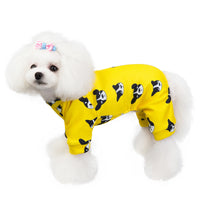 HKM-723411 Thick Cotton Pet Clothing in Yellow for Four-Legged Friends - Sizes S to 2XL