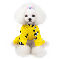 HKM-723411 Thick Cotton Pet Clothing in Yellow for Four-Legged Friends - Sizes S to 2XL