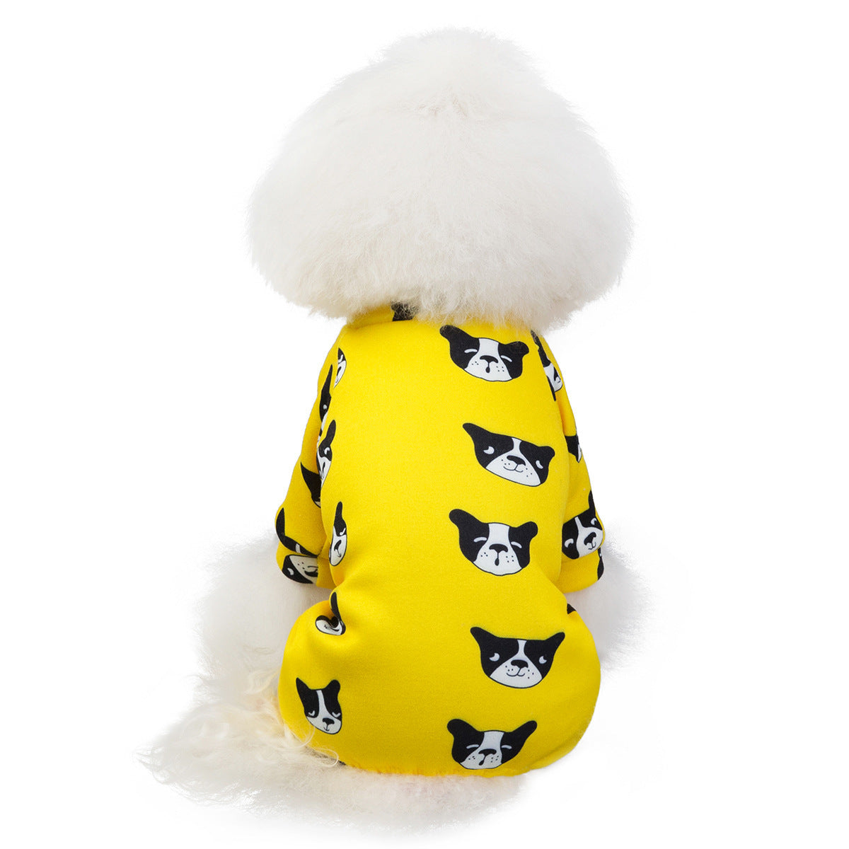 HKM-723411 Thick Cotton Pet Clothing in Yellow for Four-Legged Friends - Sizes S to 2XL