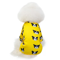 HKM-723411 Thick Cotton Pet Clothing in Yellow for Four-Legged Friends - Sizes S to 2XL