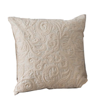 HKM-723539 Cotton and Linen Hotel Villa Pillow with Embroidered Front - 50x50cm