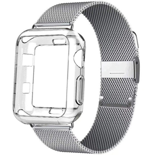 HKM-723667 Milan Band Watch Series with Multi-Color Case for Universal Generations 38mm to 44mm Sizes
