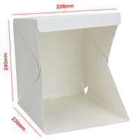 HKM-723731 Portable LED Mini Photo Studio Light Box with Softbox – 22.6 x 23 x 24 cm, White