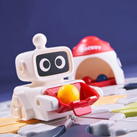 HKM-723731 Space Theme Brain Teaser Puzzle Toy - Road Builder Maze Game for Kids 5 Years and Up
