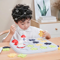 HKM-723731 Space Theme Brain Teaser Puzzle Toy - Road Builder Maze Game for Kids 5 Years and Up