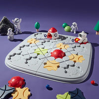 HKM-723731 Space Theme Brain Teaser Puzzle Toy - Road Builder Maze Game for Kids 5 Years and Up