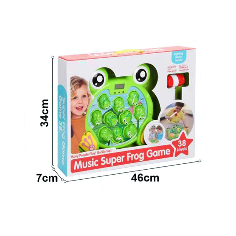 HKM-723795 Interactive Whack-a-Frog Game for Kids Ages 2-4 - Educational Indoor Toy