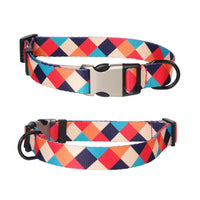 HKM-723859 Stylish Pet Collar with Unique Metal Buckle and Diverse Patterns