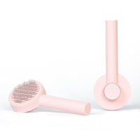 HKM-723923 Pet Cat Comb and Hair Brush with One-Click Hair Removal for Effective Grooming