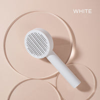 HKM-723923 Pet Cat Comb and Hair Brush with One-Click Hair Removal for Effective Grooming