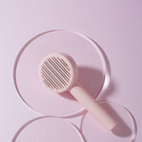 HKM-723923 Pet Cat Comb and Hair Brush with One-Click Hair Removal for Effective Grooming