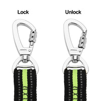 HKM-723987 Adjustable Double-Ended Pet Leash with Reflective Nylon for Big Dogs, 50-140cm Length