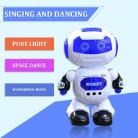 HKM-723987 Dancing Electric Robot Toy with Light & Sound for Kids, Educational Interactive Playmate