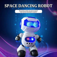 HKM-723987 Dancing Electric Robot Toy with Light & Sound for Kids, Educational Interactive Playmate