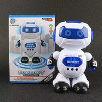 HKM-723987 Dancing Electric Robot Toy with Light & Sound for Kids, Educational Interactive Playmate