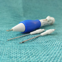 HKM-723987 Magic Embroidery Pen Set with 3 Interchangeable Needles - DIY Craft Tool