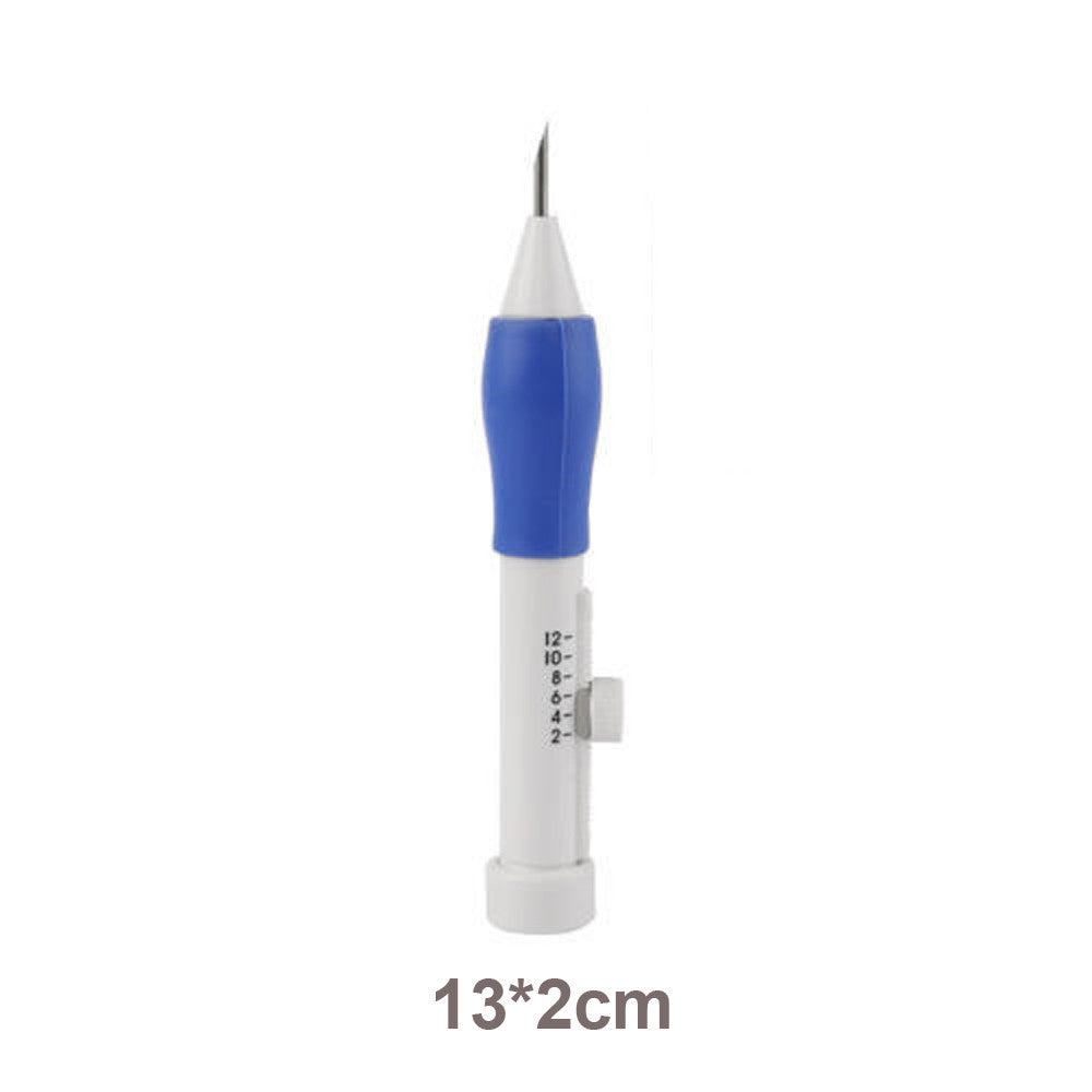 HKM-723987 Magic Embroidery Pen Set with 3 Interchangeable Needles - DIY Craft Tool