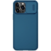 HKM-724243 Black Mirror Sliding Protective Case for iPhone 13 Pro Max – TPU+PC Material, Business Style, Solid Colors