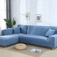 HKM-724371 Floral Modern Polyester Slipcover for Double Seat Sofa with Geometric Pattern